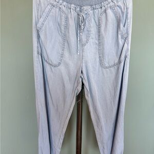 Love Tree Light Blue Smocked Pants